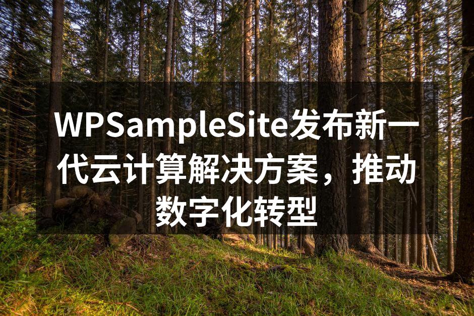 WPSampleSite发布新一代云计算